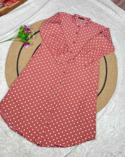 Peach Dot Shirt